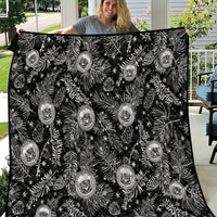 Hawaii Christmas Quilt Tropical Style With Coat Of Arms - Wonder Print Shop