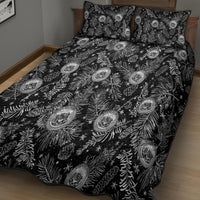 Hawaii Christmas Quilt Bed Set Tropical Style With Coat Of Arms - Wonder Print Shop