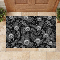 Hawaii Christmas Rubber Doormat Tropical Style With Coat Of Arms - Wonder Print Shop