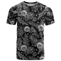 Hawaii Christmas T Shirt Tropical Style With Coat Of Arms - Wonder Print Shop