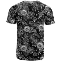 Hawaii Christmas T Shirt Tropical Style With Coat Of Arms - Wonder Print Shop