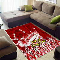 Personalised Tonga King Tupou I Day Area Rug Tongan Ngatu Pattern With Crown - Wonder Print Shop