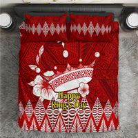 Personalised Tonga King Tupou I Day Bedding Set Tongan Ngatu Pattern With Crown - Wonder Print Shop
