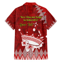 Personalised Tonga King Tupou I Day Hawaiian Shirt Tongan Ngatu Pattern With Crown - Wonder Print Shop