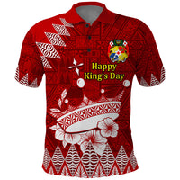 Personalised Tonga King Tupou I Day Polo Shirt Tongan Ngatu Pattern With Crown - Wonder Print Shop