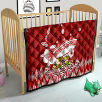 Personalised Tonga King Tupou I Day Quilt Tongan Ngatu Pattern With Crown - Wonder Print Shop