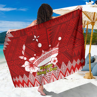 Personalised Tonga King Tupou I Day Sarong Tongan Ngatu Pattern With Crown - Wonder Print Shop