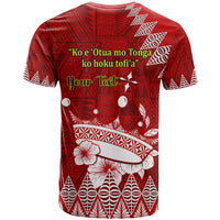 Personalised Tonga King Tupou I Day T Shirt Tongan Ngatu Pattern With Crown - Wonder Print Shop