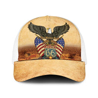 Route 66 Highway United States Baseball Net Cap Mother Road Happy 100th Anniversary Proud - Wonder Print Shop