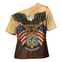 Route 66 Highway United States Cross Shoulder Shirt Mother Road Happy 100th Anniversary Proud - Wonder Print Shop