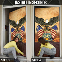 Route 66 Highway United States Door Cover Mother Road Happy 100th Anniversary Proud - Wonder Print Shop