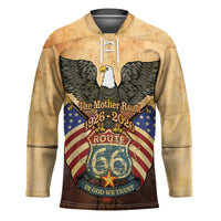 Route 66 Highway United States Hockey Jersey Mother Road Happy 100th Anniversary Proud - Wonder Print Shop