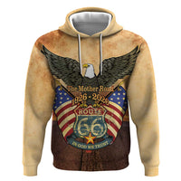 Route 66 Highway United States Hoodie Mother Road Happy 100th Anniversary Proud - Wonder Print Shop