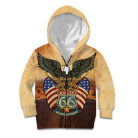 Route 66 Highway United States Kid Hoodie Mother Road Happy 100th Anniversary Proud - Wonder Print Shop