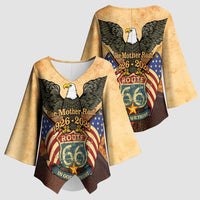 Route 66 Highway United States Kimono Sleeve Blouse Mother Road Happy 100th Anniversary Proud - Wonder Print Shop