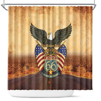 Route 66 Highway United States Shower Curtain Mother Road Happy 100th Anniversary Proud - Wonder Print Shop