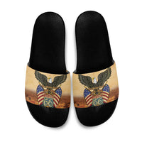 Route 66 Highway United States Slide Sandals Mother Road Happy 100th Anniversary Proud - Wonder Print Shop