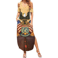 Route 66 Highway United States Summer Maxi Dress Mother Road Happy 100th Anniversary Proud - Wonder Print Shop