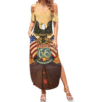 Route 66 Highway United States Summer Maxi Dress Mother Road Happy 100th Anniversary Proud - Wonder Print Shop