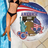 United States 4th Of July Beach Blanket 250th Anniversary Liberty Bell - Wonder Print Shop