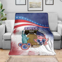 United States 4th Of July Blanket 250th Anniversary Liberty Bell - Wonder Print Shop