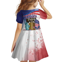 United States 4th Of July Family Matching Off The Shoulder Long Sleeve Dress and Hawaiian Shirt 250th Anniversary Liberty Bell - Wonder Print Shop