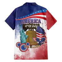 United States 4th Of July Family Matching Off Shoulder Short Dress and Hawaiian Shirt 250th Anniversary Liberty Bell - Wonder Print Shop