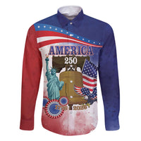 United States 4th Of July Family Matching Off Shoulder Short Dress and Hawaiian Shirt 250th Anniversary Liberty Bell - Wonder Print Shop