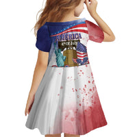 United States 4th Of July Family Matching Short Sleeve Bodycon Dress and Hawaiian Shirt 250th Anniversary Liberty Bell - Wonder Print Shop