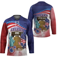 United States 4th Of July Hockey Jersey 250th Anniversary Liberty Bell - Wonder Print Shop