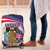 United States 4th Of July Luggage Cover 250th Anniversary Liberty Bell - Wonder Print Shop