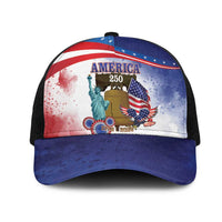 United States 4th Of July Mesh Trucker Cap 250th Anniversary Liberty Bell - Wonder Print Shop