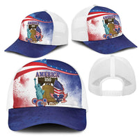 United States 4th Of July Mesh Trucker Cap 250th Anniversary Liberty Bell - Wonder Print Shop