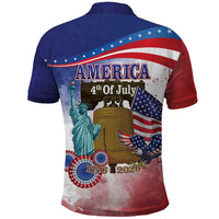 United States 4th Of July Polo Shirt 250th Anniversary Liberty Bell - Wonder Print Shop