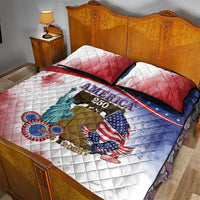 United States 4th Of July Quilt Bed Set 250th Anniversary Liberty Bell - Wonder Print Shop