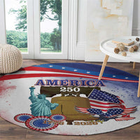 United States 4th Of July Round Carpet 250th Anniversary Liberty Bell - Wonder Print Shop