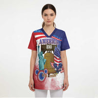 United States 4th Of July Scrub Top 250th Anniversary Liberty Bell - Wonder Print Shop