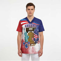 United States 4th Of July Scrub Top 250th Anniversary Liberty Bell - Wonder Print Shop