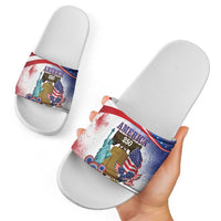 United States 4th Of July Slide Sandals 250th Anniversary Liberty Bell - Wonder Print Shop