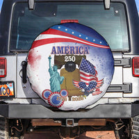 United States 4th Of July Spare Tire Cover 250th Anniversary Liberty Bell - Wonder Print Shop