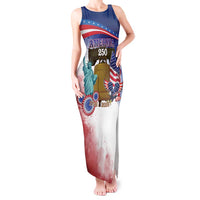 United States 4th Of July Tank Maxi Dress 250th Anniversary Liberty Bell - Wonder Print Shop