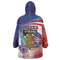 United States 4th Of July Wearable Blanket Hoodie 250th Anniversary Liberty Bell - Wonder Print Shop