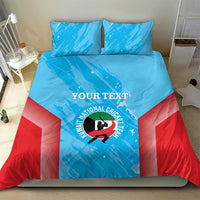 Custom Kuwait Cricket Bedding Set Go Champions Grunge Style - Wonder Print Shop