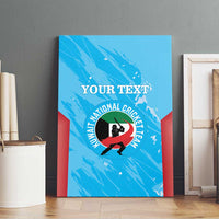 Custom Kuwait Cricket Canvas Wall Art Go Champions Grunge Style - Wonder Print Shop