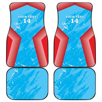 Custom Kuwait Cricket Car Mats Go Champions Grunge Style - Wonder Print Shop