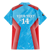 Custom Kuwait Cricket Family Matching Mermaid Dress and Hawaiian Shirt Go Champions Grunge Style - Wonder Print Shop