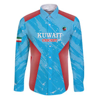 Custom Kuwait Cricket Family Matching Short Sleeve Bodycon Dress and Hawaiian Shirt Go Champions Grunge Style - Wonder Print Shop