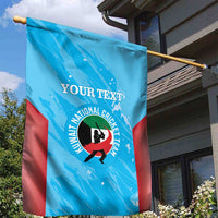 Custom Kuwait Cricket Garden Flag Go Champions Grunge Style - Wonder Print Shop