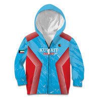 Custom Kuwait Cricket Kid Hoodie Go Champions Grunge Style - Wonder Print Shop