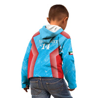 Custom Kuwait Cricket Kid Hoodie Go Champions Grunge Style - Wonder Print Shop